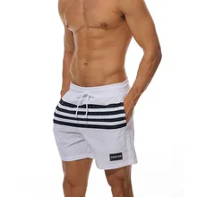 Для мужчин спортивные шорты Лето Повседневное спортивный Быстросохнущий в полоску пляжные шорты-бермуды сундук для мужчин 220