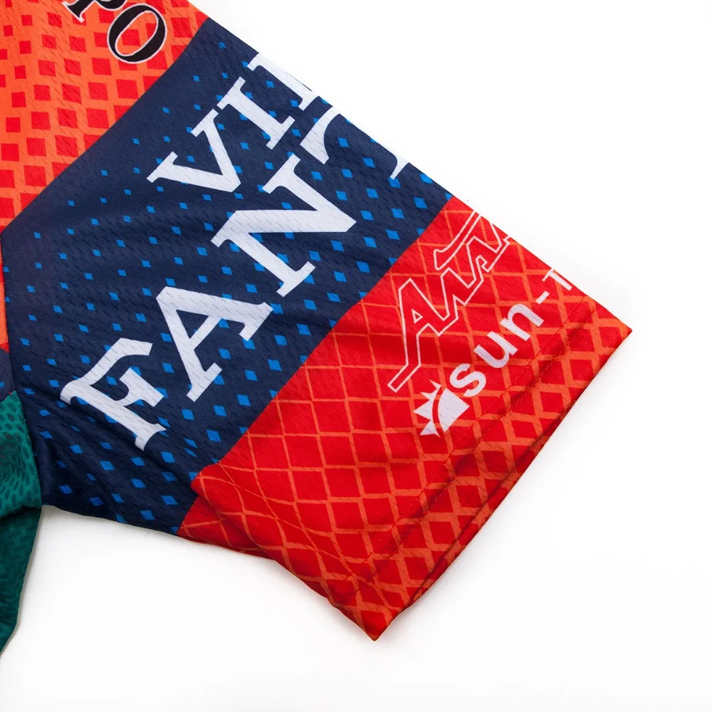 جديد 2019 برو UCI البرتقال الخمرية فريق الدراجات جيرسي مجموعة قصيرة الأكمام 12D هلام سادة مجموعات الدراجة الملابس MTB ارتداء الدراجات دورة الملابس