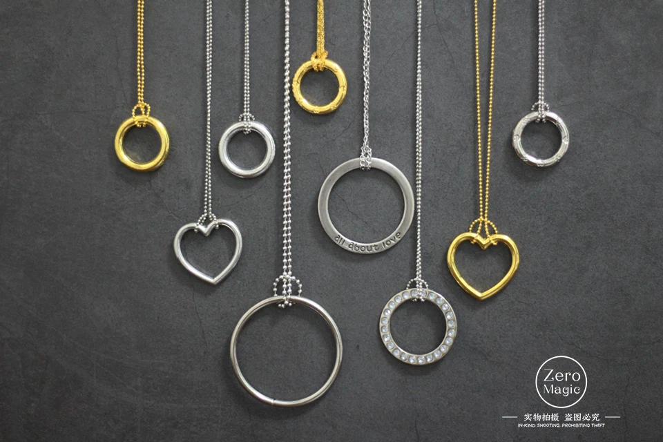 

1pcs/lot Magic Circle Magic Necklace Chain & Ring Release Toys,Ring On A Chain Trick Magic Tricks Props