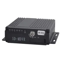 Автомобильный автобус RV мобильный AHD 4CH DVR в реальном времени видео аудио рекордер с В дистанционным 12 В