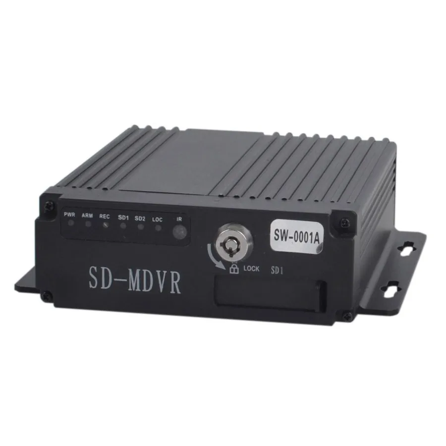 

Car Vehicle Bus RV Mobile AHD 4CH DVR Realtime Video Audio Recorder with Remote 12V