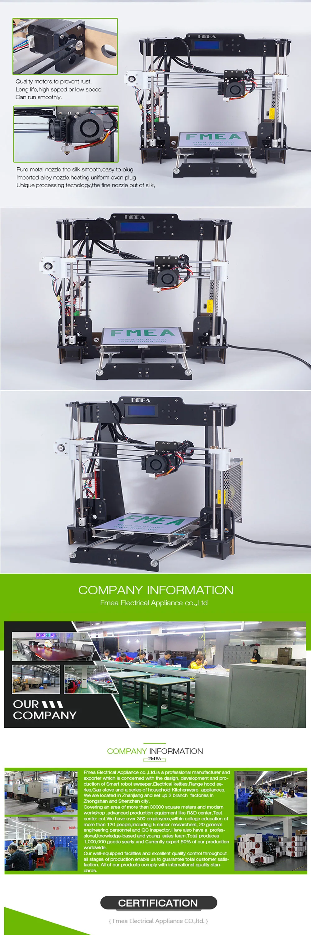 FMEA 3d принтер машина большой shenzhen металлический промышленный 3d принтер