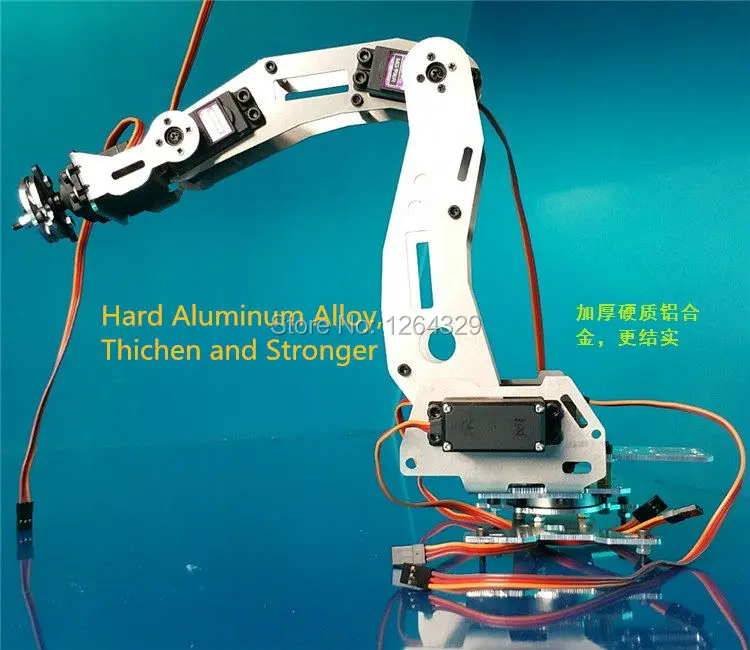 6 DOF Robot Arm A2, full metal,high torque servo/ robot parts for DIY