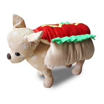 

Christmas Dog Clothes Pet Supplies Bread Hot Dog Turned Installed High-quality Role-playing Pet Clothing