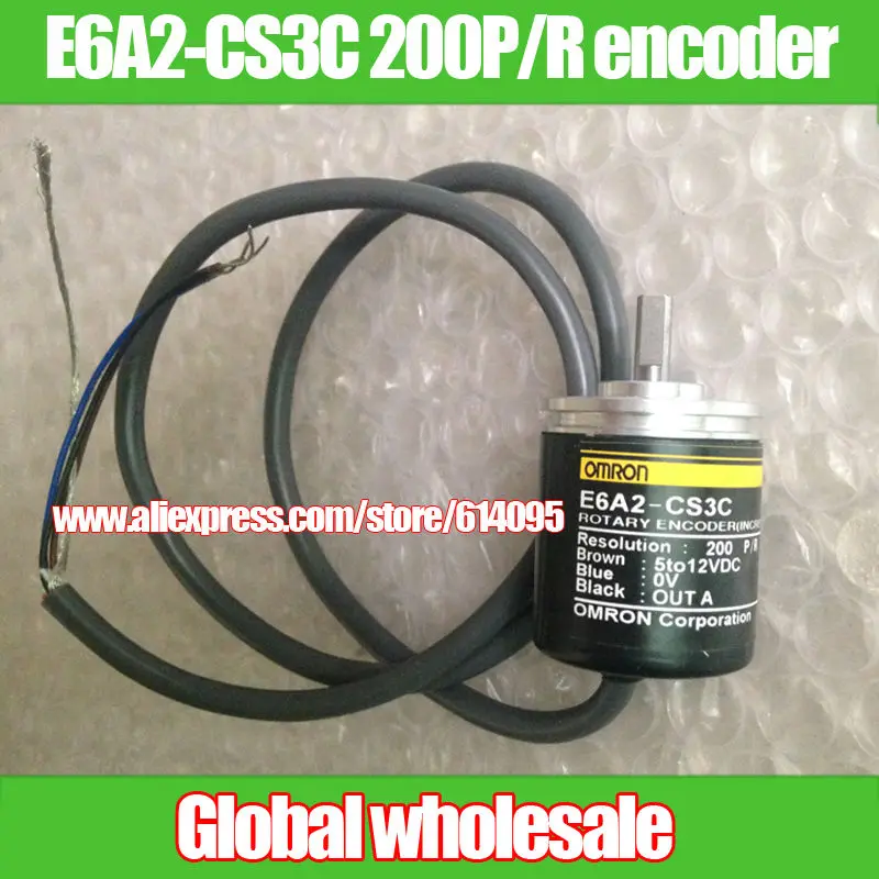 Free shipping smart car encoder / E6A2-CS3C 200P/R rotary for Omron servo motor | Электронные компоненты и