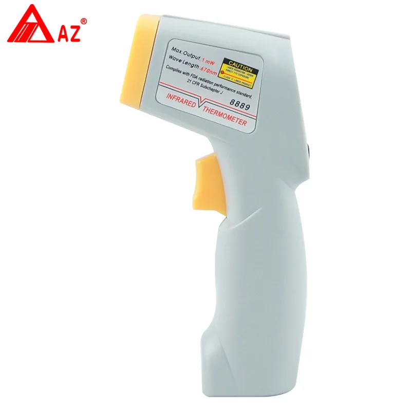 

AZ8889 Digital Thermometer Infrared Thermometer Mini Gun Thermometer Measuring Range -40C ~ +500C