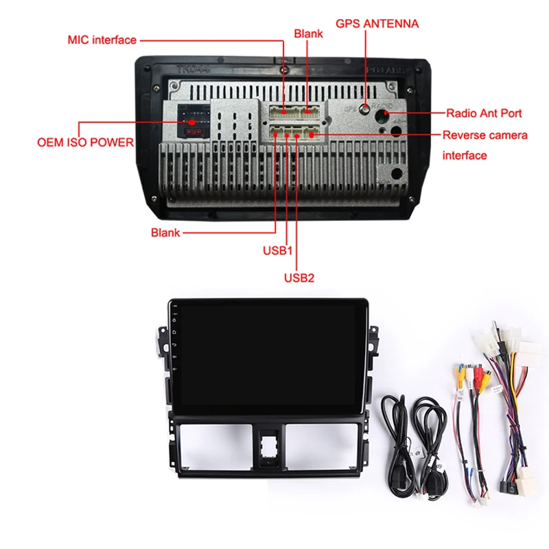 Best 9" 2.5D IPS Android 8.1 Car DVD Multimedia Player GPS For Toyota Vios YARIS 2014 2015 2016 audio car radio stereo navigation 5
