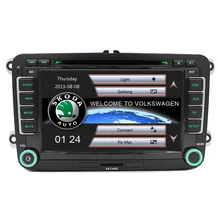 Free Ship 7″ 2 Din Car DVD GPS Player for VW Seat Skoda Fabia Roomster Superb Octavia Yeti 2006 2007 2008 2009 2010 2011 2012