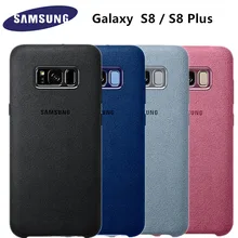 Samsung Galaxy S8/S8 плюс + Оригинальный кожаный чехол роскошь для samsung g9550 9500 анти-осень Note9 замши Защитная крышка EF-XG950