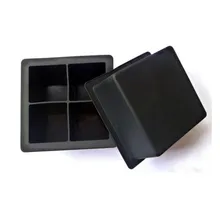 Любимца 4-полости большой силиконовый, для питья льда для пудинга и Желе Мыло Плесень панель лотка инструмент летний Лидер продаж для Кухня K5