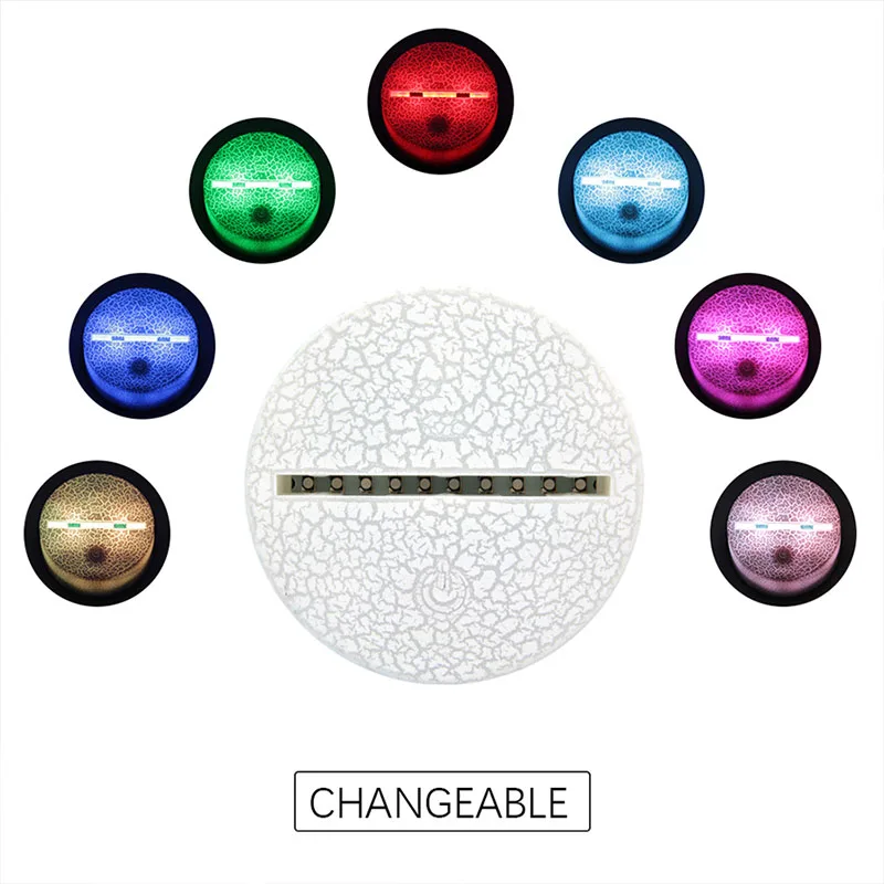  LED 3D Night Light Volleyball Lover Remote Nightlight Baby Table Desk Lamp Child Birthday Boy Frien