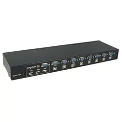 Малый размеры 8 порты USB 2,0 Внешний KVM переключатель коробки Руководство Switcher поддержка для 1440x1920 VGA Splitter адаптер