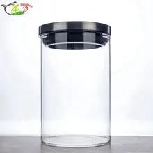4 шт./партия 930 мл Термостойкое стекло ручной работы чайная банка для конфет с крышкой из нержавеющей стали Размер S Подарочная коробка инструменты для приготовления пищи