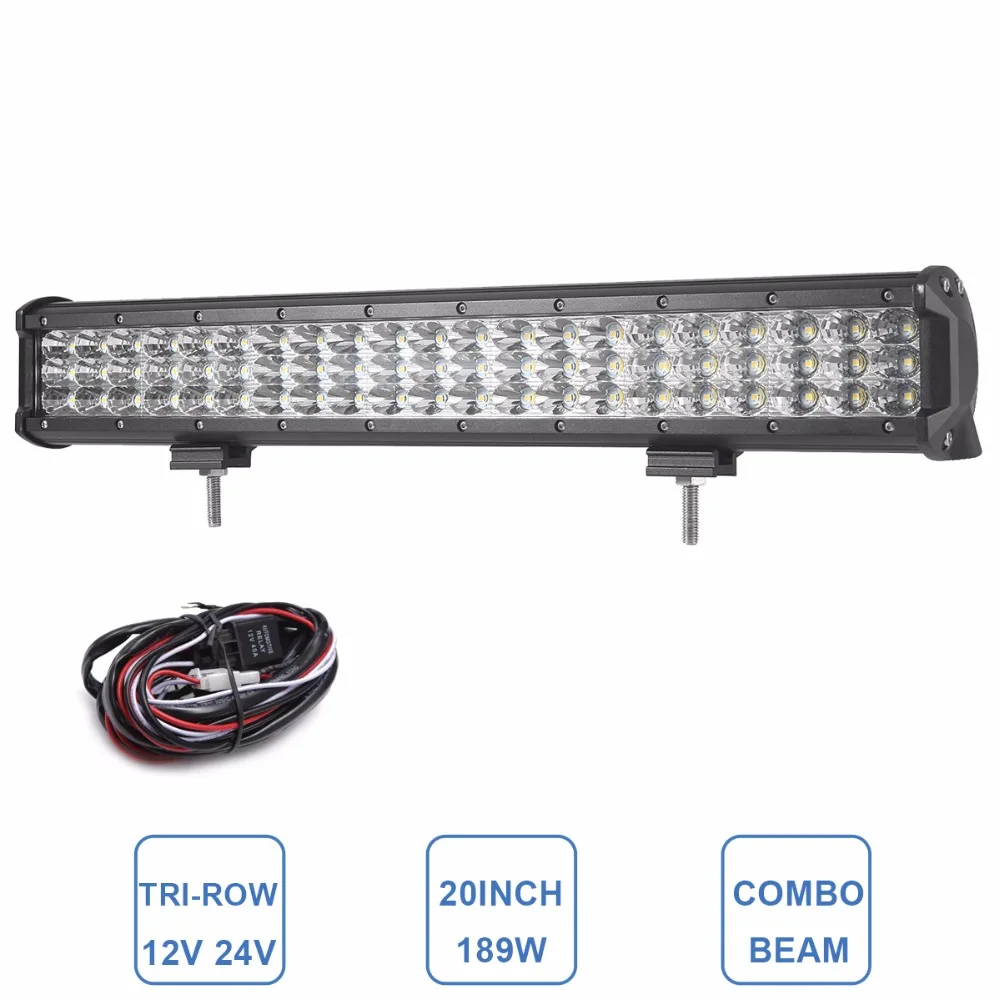 

Offroad 20Inch LED Light Bar Combo 12V 24V Truck SUV 4X4 4WD Trailer Van Camper Car Boat Wagon Super Bright AWD RZR Driving Lamp