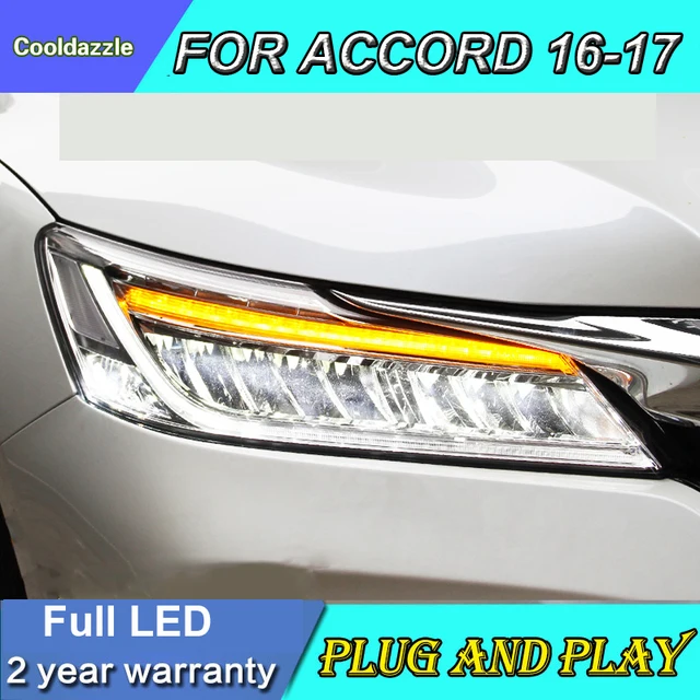 Car Styling Case For Honda Accord Led Headlights Full Car Styling Case For Honda Accord Led Headlights Full 2016 2017 Year