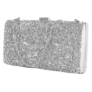 

Women Evening Clutch bag Women Diamond Rhinestone Clutch Crystal Day Clutch Wallet Wedding Purse Party Banquet Black/Gold/Silver