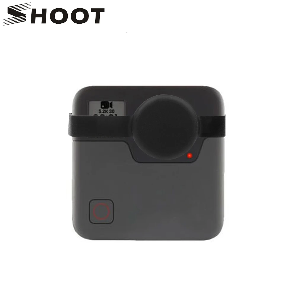 

SHOOT Soft Silicone Protective Lens Cap for GoPro Fusion 360-degree Action Sport Camera Go Pro Accessories