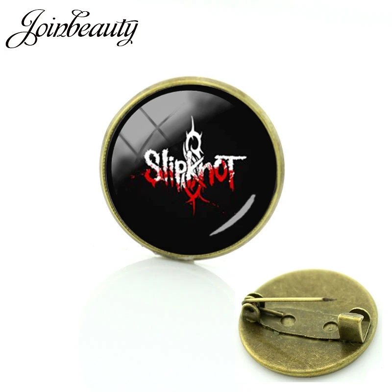 JOINBEAUTY Винтаж рок группа Slipknot брошь с логотипом Античная бронзовая знак