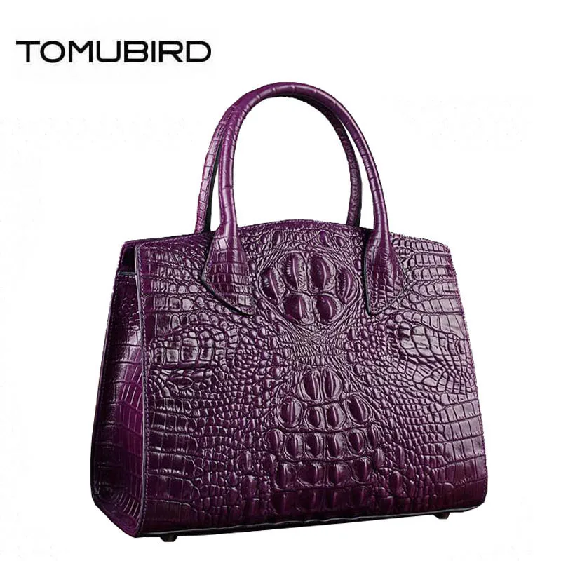 

TOMUBIRD 2019 new superior cowhide leather Crocodile pattern famous brand women bag fashion women genuine leather handbags