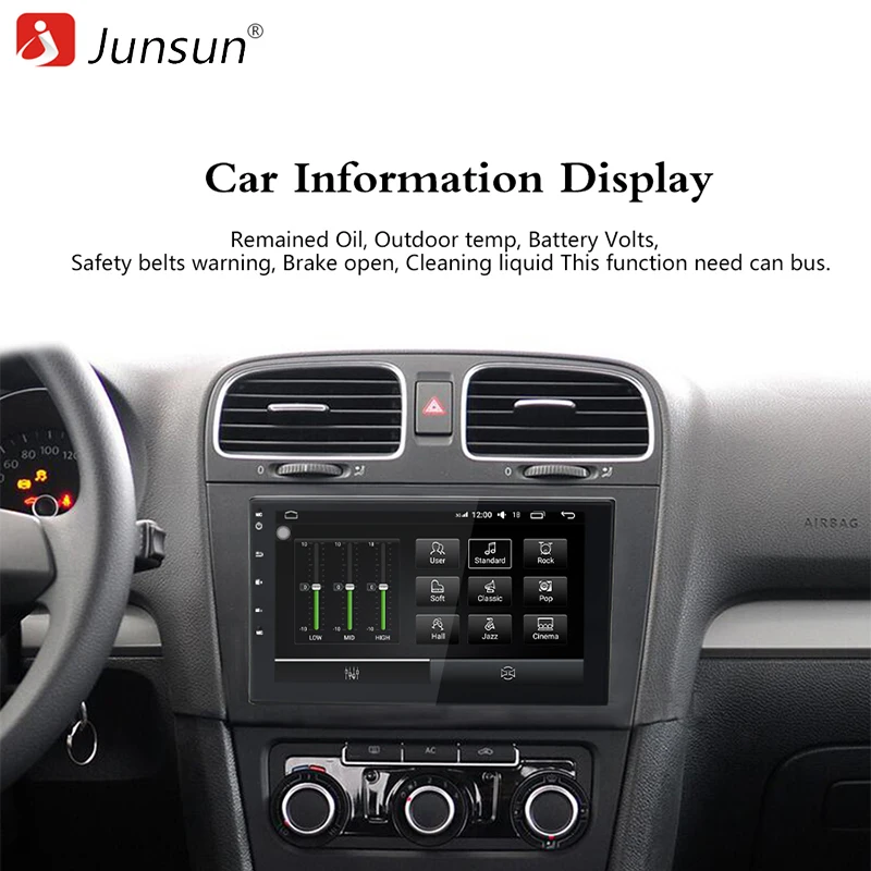 Junsun 7 &quot2 DIN 4 г Android универсальный автомобильный DVD Радио мультимедийный плеер