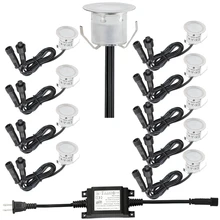 6 шт./компл. Sidewards светодиодный шаговое осветление лампа Dia.30* H26mm наружные светильники для сада/вилла дворе/улица декорацией для использования внутри помещений