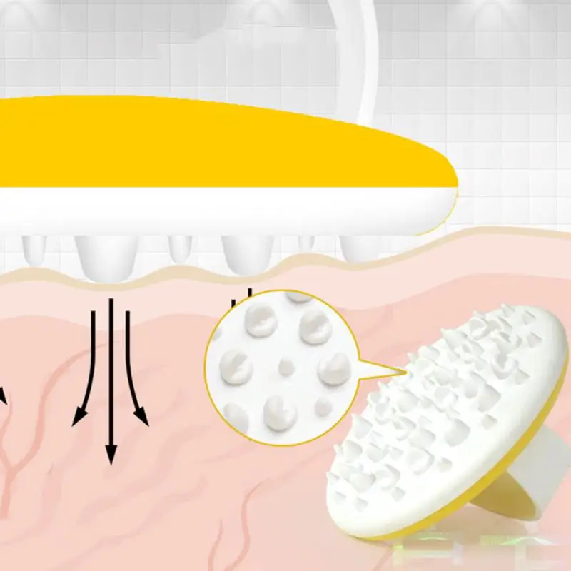 Мягкая антицеллюлитная Массажная щетка для похудения, Массажная щетка для спа-ванны, отшелушивающий массажер для тела, щетка для уменьшения целлюлита, полезная
