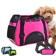 Pet Puppy Carrier наружная Дорожная сумка Собака Двусторонняя большая кошка собака сетка удобная сумка-тоут дорожные сумки авиакомпания одобрена