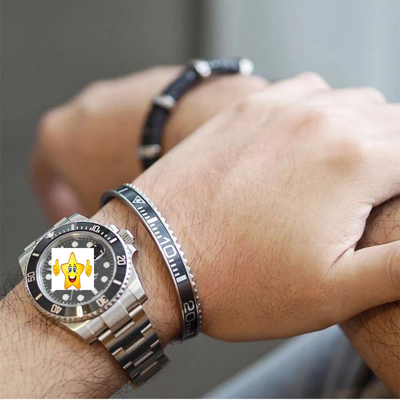 

Free Shipping ePacket Fine Jewelry Fashion Men Black Plated Stainless Steel Cuff Speedometer Bracelet Bangle BC-0001