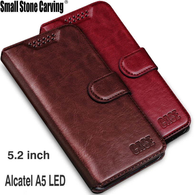 

For alcatel A5 LED Case 5.2inch Wallet Style PU Leather Mobile Back Cover For alcatel A5 LED OT5085 5085Y 5085D Phone Bag Case