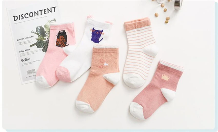 Носки для маленьких мальчиков, 5 пар/компл. осенние детские носки для девочки; Хлопок; Мультяшные детские носки для малышей, спортивные детские носки