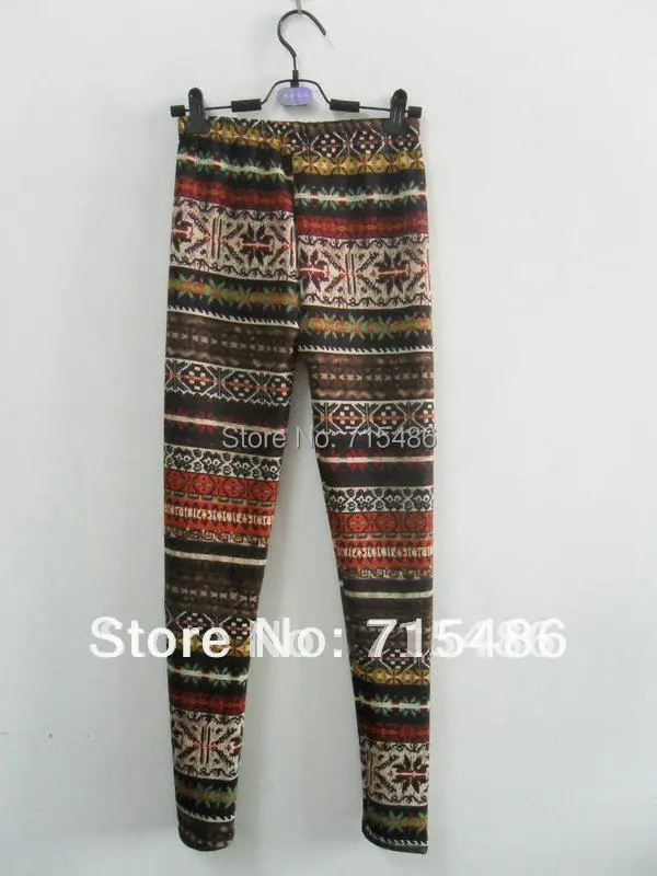 Mixed Colors Women Cotton Leggings 