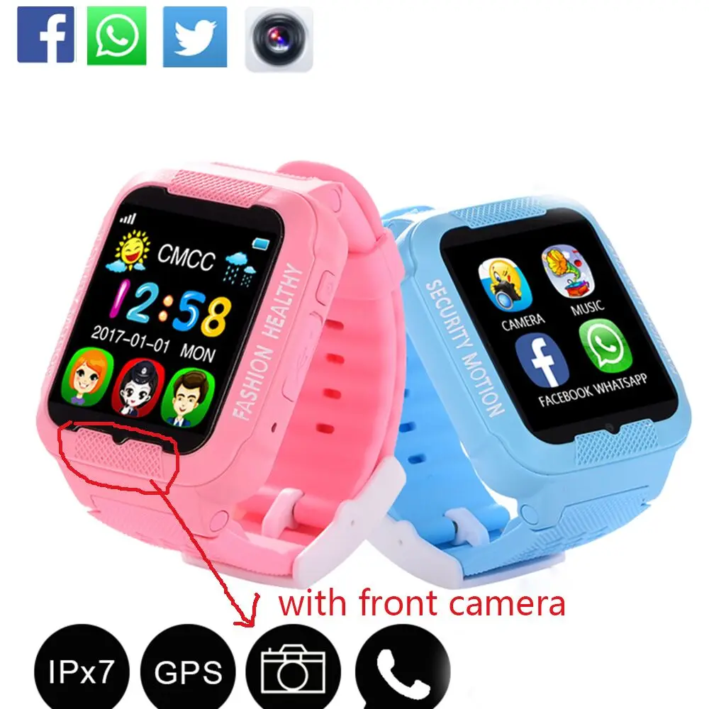 GPS kids SmartWatch 2018 BigTouch Screen Wristwatch With