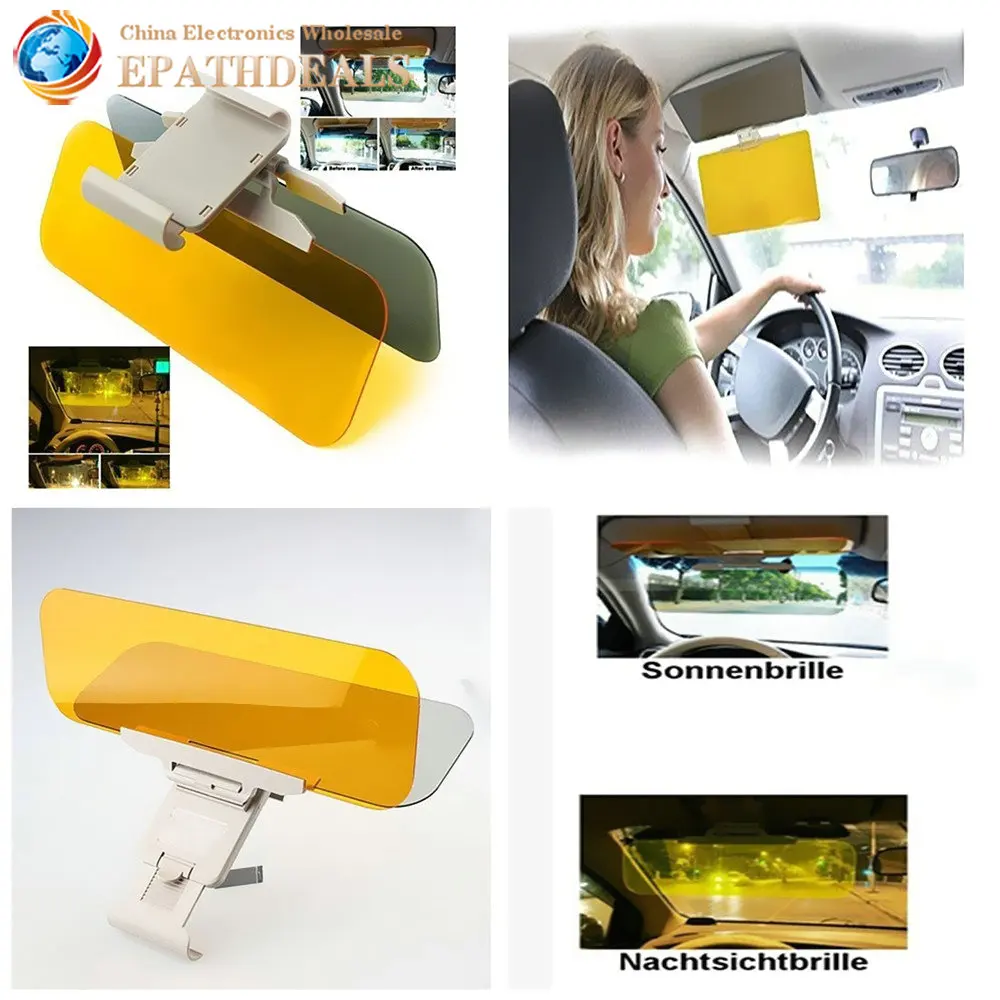 

HD Auto Car Sun Visor Goggle Mirror Sun Shade Block For Driver Day and Night Anti Dazzling Sunshade Mirror Clear View