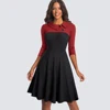 Women Vintage Fit And Flare Swing Skater Work Business Office Party Casual Dress HA136 ► Photo 2/6