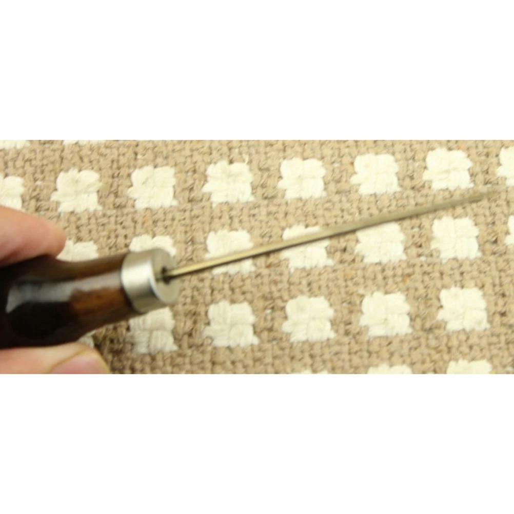 Ручка Шило инструменты для Leathercraft шить Вышивание кожа Дерево инструмент шт. 1 шт. Best продажи высокое качество