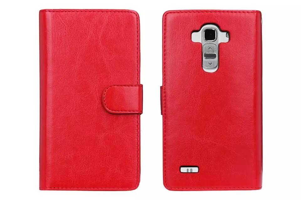 Для LG G4 случае Магнитный 2 в 1 съемный кошелек кожаный чехол 9 держателей карт наличных слот фото Рамки телефон чехол для LG G4 G3 G5 - Цвет: RED