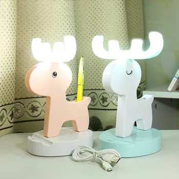 

2019 Nordic Night Light Deer Night Lamp LED Strip Light USB Table Lamp Pen Holder