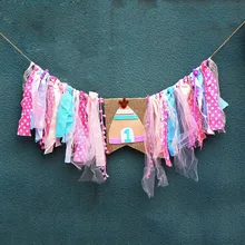 Милая Комната принцессы тянет флаг, чтобы тянуть флаг на день рождения декоративный элемент, чтобы повесить флаг на заказ