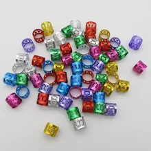 300 шт-1000 шт Разноцветные 10/8. 5 мм волосы dread дредлок бусины diy Регулируемый зажим для манжеты около 9,2 мм отверстие