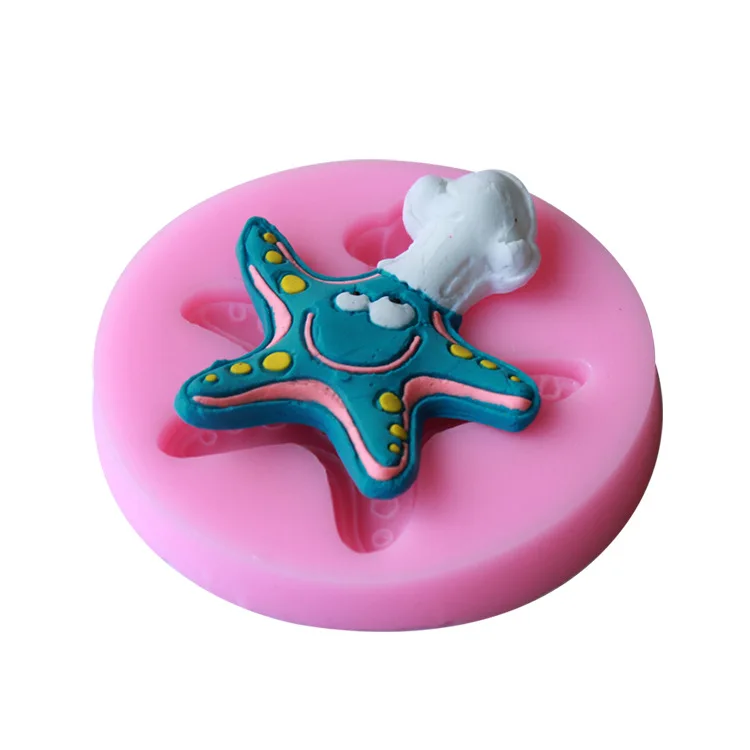Silicone Starfish Mold Fondant Cake Decorating Tools Wedding Candy Jelly Chocolate Mould Baking Tool Topper D432 | Дом и сад