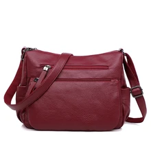 High Quality PU Leather Women Messenger Bags for Women Girls Shoulder Bags Double Zippers Ladies Crossbody Bags Bolsa Feminina High Quality PU Leather Women Messenger Bags for Women Girls Shoulder Bags Double Zippers Ladies Crossbody Bags Bolsa Feminina