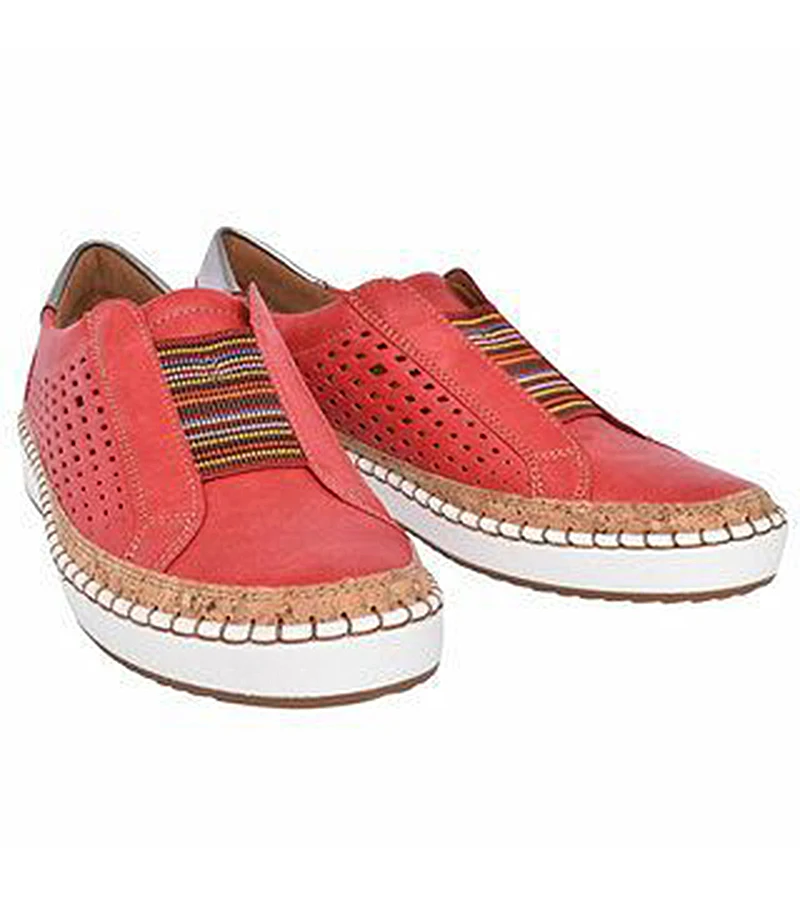 New women flats Breathable Slip On casual shoes women loafers fashion leather platform white sneakers female Plush Size VT245 (6)