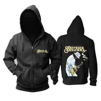 

Bloodhoof Santana hardrock band new zipper Hoodie Asian Size
