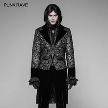 Punk Rave Men Jacket Gothic Steampunk Victorian Gorgeous Party Swallow Tail Floral Palace Men's Coat Jacket Stage Performance Punk Rave Men Jacket Gothic Steampunk Victorian Gorgeous Party Swallow Tail Floral Palace Men's Coat Jacket Stage Performance