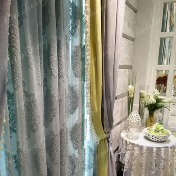 

Curtain With Pelmet Ready Curtains For Living Room Velvet- Fabric Free Trim For Different Size Customize Bedroom Curtains