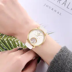 WJ-8442, новые элегантные брендовые трендовые женские часы, женские часы из искусственной кожи с бриллиантами, женские часы Montre femme kadin ZLE Orologio