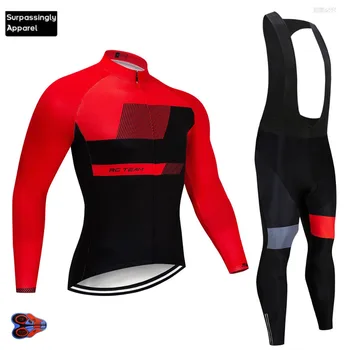

2019 Racing Team Cycling Long Set Cycling Clothing mtb Mountain Ropa Ciclismo Cycling Jersey 9D Gel Pro Men Bike Sport Wear