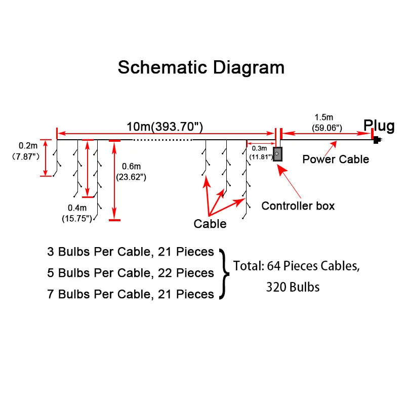 JULELYS 10 x 0.65M 320 Bulbs LED Curtain Lights Christmas Garland Window Outdoor LED Lights Decoration For Wedding Holiday Party JULELYS 10 x 0.65M 320 Bulbs LED Curtain Lights Christmas Garland Window Outdoor LED Lights Decoration For Wedding Holiday Party