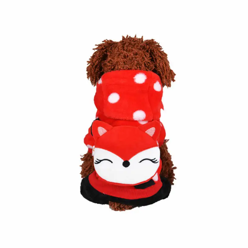 

Fleece Dog Clothes Soft Pet Clothing For Dogs Coat Jackets Cartoon Dog Costume Pet Overalls For Dogs Hoodie Puppy Cat Clothes