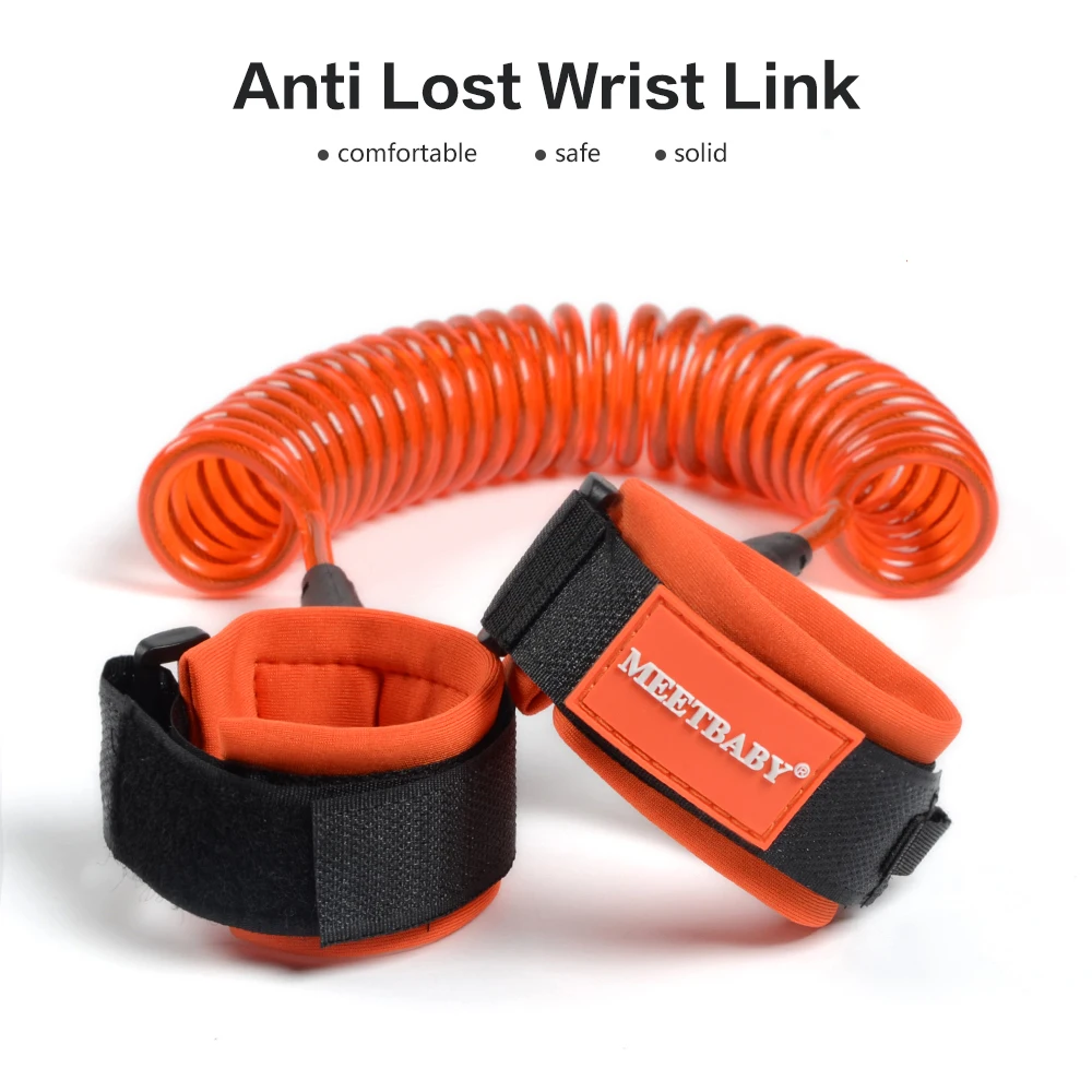 

2017 Real Baby Safety Lock Child Anti Lost Belt Wrist Link Safety Velcro for Toddlers Babies & Kids Pricking Cotton Straps,2m